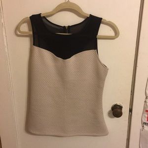 Express dress tank top with mesh top